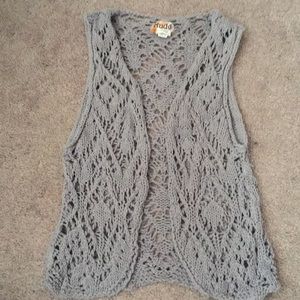 Gray cardigan